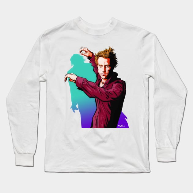 Heath Ledger - An illustration by Paul Cemmick Long Sleeve T-Shirt by PLAYDIGITAL2020